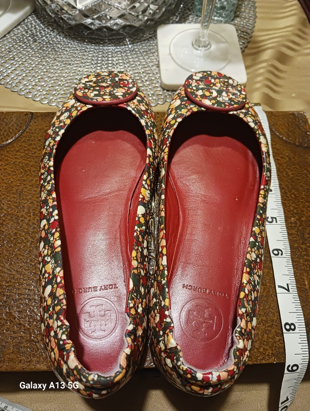 Tory Burch Multicolor Ballet Flats with Red Insole